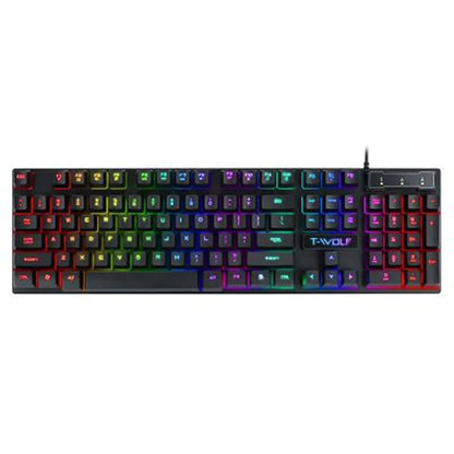 RGB USB Wired Gaming Keyboard with Floating Keys